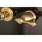 Kingston Brass KS7127BL Two-Handle Wall Mount Bathroom Faucet, Brushed Brass KS7127BL - alternate 2